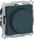 Schneider Electric AtlasDesign ATN000834 Светорегулятор поворотно-нажимной (315 Вт, R+C, под рамку, скрытая установка, изумруд)