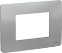 Schneider Electric Unica Studio NU210330 Рамка 3-модульная (горизонтальная, алюминий)