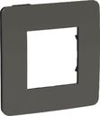 Schneider Electric Unica Studio Color NU280222 Рамка 1-постовая/2-модульная (универсальная, дымчато-серая/антрацит)