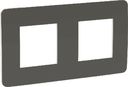 Schneider Electric Unica Studio Color NU280421 Рамка 2-постовая/4-модульная (универсальная, дымчато-серая/белая)