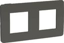 Schneider Electric Unica Studio Color NU280422 Рамка 2-постовая/4-модульная (универсальная, дымчато-серая/антрацит)