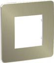 Schneider Electric Unica Studio Metal NU280250 Рамка 1-постовая/2-модульная (универсальная, бронза/белая)