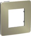 Schneider Electric Unica Studio Metal NU280252 Рамка 1-постовая/2-модульная (универсальная, бронза/антрацит)