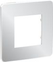 Schneider Electric Unica Studio Metal NU280255 Рамка 1-постовая/2-модульная (универсальная, хром/белый)