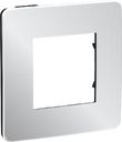 Schneider Electric Unica Studio Metal NU280256 Рамка 1-постовая/2-модульная (универсальная, хром/антрацит)