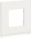 Schneider Electric Unica Studio Pure NU600285 Рамка 1-постовая/2-модульная (универсальная, белое стекло)