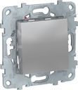 Schneider Electric Unica New NU520530 Переключатель одноклавишный перекрестный (10 А, под рамку, скрытая установка, алюминий)