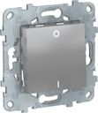 Schneider Electric Unica New NU526230 Выключатель одноклавишный двухполюсной (16 А, под рамку, скрытая установка, алюминий)