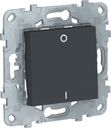 Schneider Electric Unica New NU526254 Выключатель одноклавишный двухполюсной (16 А, под рамку, скрытая установка, антрацит)