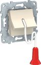Schneider Electric Unica New NU522644 Выключатель со шнурком (10 А, под рамку, скрытая установка, бежевый)