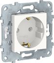 Schneider Electric Unica New NU503618 Розетка с заземляющим контактом (16 А, под рамку, скрытая установка, белая)