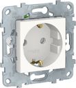 Schneider Electric Unica New NU505718 Розетка с заземляющим контактом (16 А, под рамку, шторки, скрытая установка, белая)