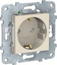 Schneider Electric Unica New NU505744 Розетка с заземляющим контактом (16 А, под рамку, шторки, скрытая установка, бежевая)