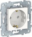 Schneider Electric Unica New NU503718 Розетка с заземляющим контактом (16 А, под рамку, шторки, скрытая установка, белая)