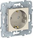 Schneider Electric Unica New NU503744 Розетка с заземляющим контактом (16 А, под рамку, шторки, скрытая установка, бежевая)