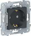 Schneider Electric Unica New NU503754 Розетка с заземляющим контактом (16 А, под рамку, шторки, скрытая установка, антрацит)