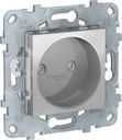 Schneider Electric Unica New NU503330 Розетка без заземляющего контакта (16 А, под рамку, скрытая установка, алюминий)