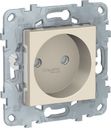 Schneider Electric Unica New NU503344 Розетка без заземляющего контакта (16 А, под рамку, скрытая установка, бежевая)