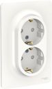 Schneider Electric Unica New NU206718 Розетка с заземляющим контактом (16 А, в сборе, скрытая установка, белая)