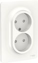 Schneider Electric Unica New NU206318 Розетка без заземляющего контакта (16 А, в сборе, скрытая установка, белая)