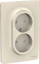 Schneider Electric Unica New NU206344 Розетка без заземляющего контакта (16 А, в сборе, скрытая установка, бежевая)