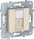 Schneider Electric Unica New NU541144 Розетка компьютерная (RJ45, cat.5e, UTP, под рамку, скрытая установка, бежевая)