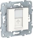 Schneider Electric Unica New NU541518 Розетка компьютерная (RJ45, cat.6e, UTP, под рамку, скрытая установка, белая)