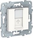 Schneider Electric Unica New NU546118 Розетка компьютерная (RJ45, Keystone/Systimax, под рамку, скрытая установка, белая)
