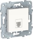 Schneider Electric Unica New NU549218 Розетка телефонная (RJ11, под рамку, скрытая установка, белая)