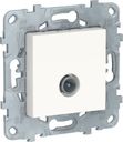 Schneider Electric Unica New NU546418 Розетка телевизионная (TV, оконечная, под рамку, скрытая установка, белая)