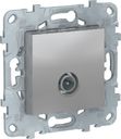 Schneider Electric Unica New NU546430 Розетка телевизионная (TV, оконечная, под рамку, скрытая установка, алюминий)