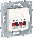 Schneider Electric Unica New NU548618 Розетка аудио (Audio, под рамку, скрытая установка, белая)