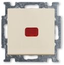 ABB Basic55 2CKA001012A2150 Переключатель одноклавишный с N-клеммой (10 А, индикация, под рамку, скрытая установка, слоновая кость)