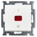 ABB Basic55 2CKA001020A0089 Выключатель одноклавишный двухполюсной (20 А, индикация, под рамку, скрытая установка, альпийский белый)