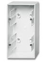 ABB Basic55 2CKA001799A0975 Коробка двойная для открытого монтажа (альпийский белый)