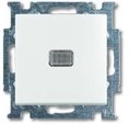 ABB Basic55 2CKA001012A2143 Переключатель одноклавишный с N-клеммой (10 А, индикация, под рамку, скрытая установка, альпийский белый)