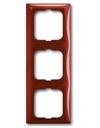 ABB Basic55 2CKA001725A1518 Рамка 3-постовая (foyer-красный)