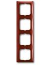 ABB Basic55 2CKA001725A1519 Рамка 4-постовая (foyer-красный)