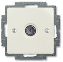 ABB Basic55 2CKA001724A4317 Розетка телевизионная (TV, под рамку, скрытая установка, chalet-белый)