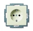 ABB Basic55 2CKA002011A6144 Розетка с заземляющим контактом (16 А, под рамку, скрытая установка, chalet-белый)