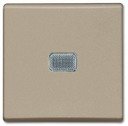 ABB Basic55 2CKA001012A2165 Выключатель одноклавишный (10 А, подсветка, под рамку, скрытая установка, шампань)