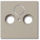 ABB Basic55 2CKA001724A4311 Крышка розетки телевизионной (TV+Radio+(SAT), шампань)