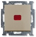 ABB Basic55 2CKA001012A2170 Переключатель одноклавишный с N-клеммой (10 А, индикация, под рамку, скрытая установка, шампань)