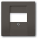 ABB Basic55 2CKA001724A4315 Крышка розетки телефонной/компьютерной (USB, chateau-черный)