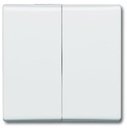 ABB Allwetter 2CKA001731A1601 Клавиша двойная (IP44, альпийский-белый)