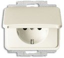 ABB Alpha Exclusive/Alpha Nea 2018-0-1446 Розетка (16 А, под рамку, крышка, с/у, з/к, слоновая кость)