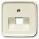 ABB Busch-Duro 2000 2CKA001753A8949 Накладка телефонной/компьютерной розетки (RJ11/RJ45, наклонный, слоновая кость)