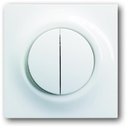 ABB Impuls 2CKA001753A4856 Клавиша двойная (подсветка, белая)