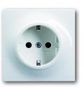 ABB Impuls 2CKA002013A4953 Розетка Schuko (16A, под рамку, с/у, з/к, шторки, белая)