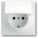 ABB Impuls 2CKA002018A0992 Розетка Schuko (16A, под рамку, с/у, з/к, крышка, белая)